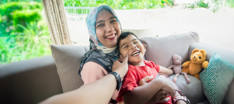 Mom and son on couch d2 v2