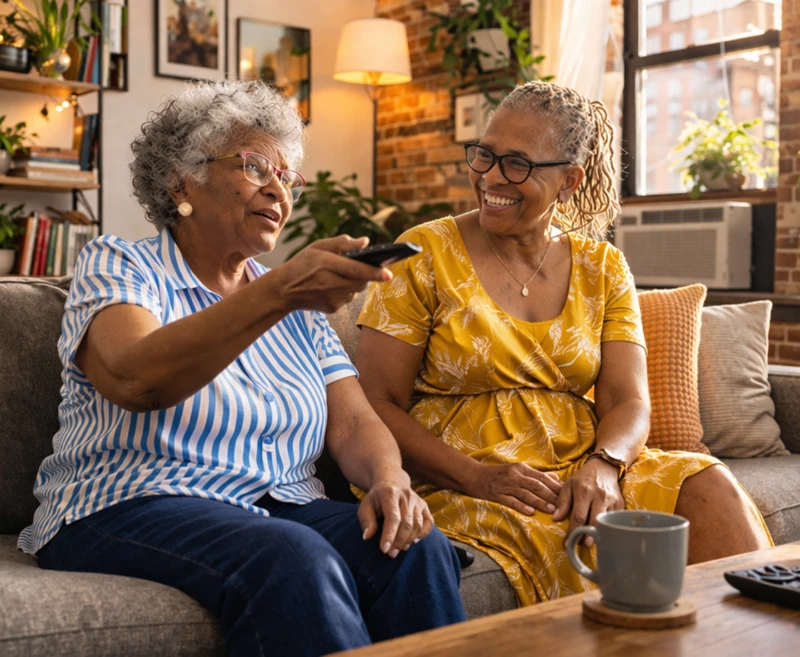 Women enjoying company